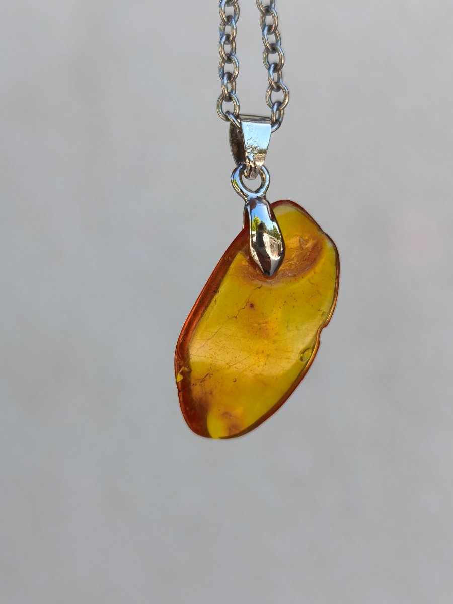 Bernstein (Baltikum) natürlich golden - 925 Sterling Silber - Edelstein Kette Geschenk Mann Frau Er Sie Freundin Filigran (Kopie) (Kopie) (Kopie) - Art of Nature Berlin