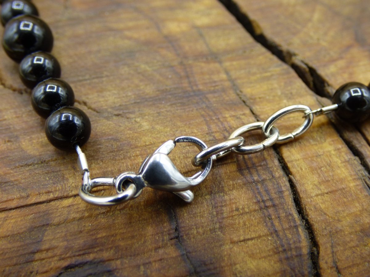 Schwarzer Turmalin AAA ~ Edelstein Kette ~ GOA ~ Hippie ~Boho ~Ethno ~Indie ~Nature ~Heilstein - Art of Nature Berlin