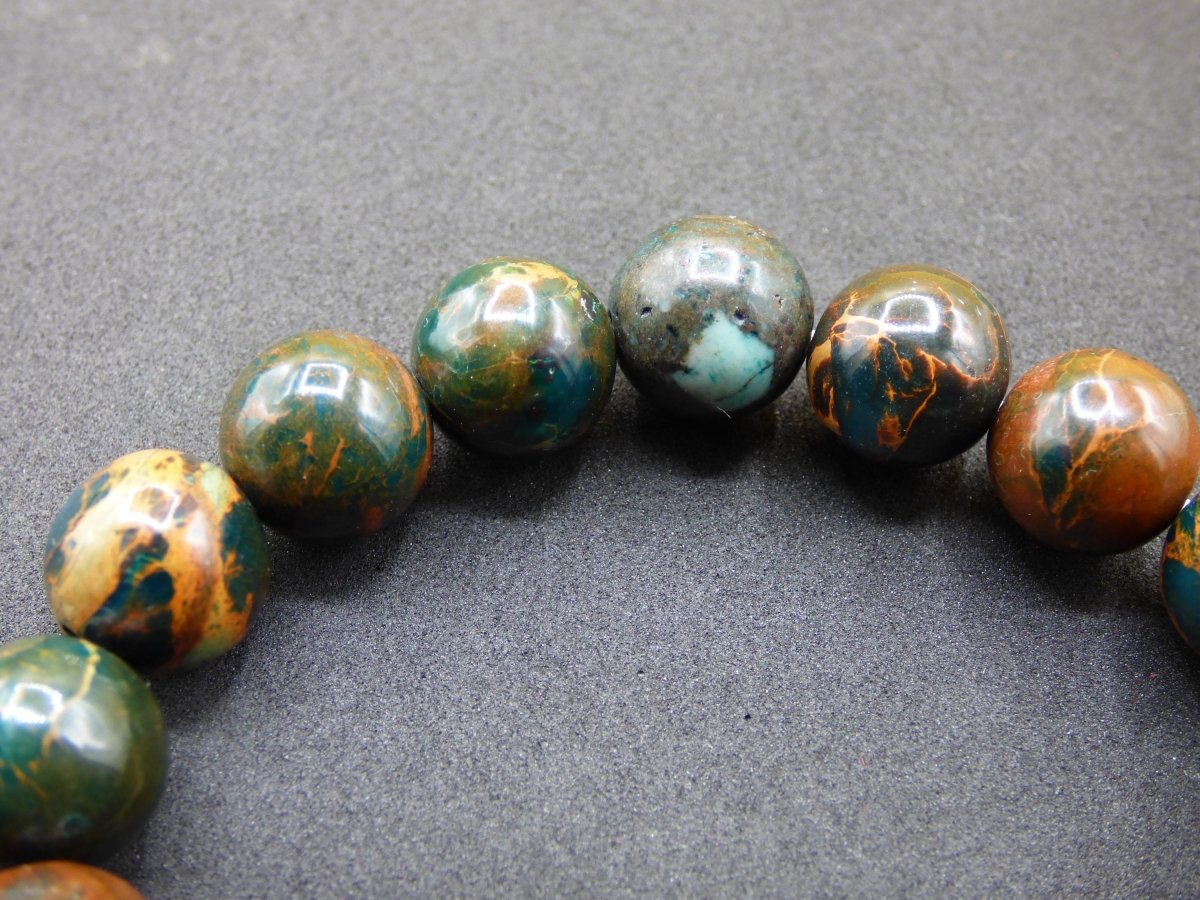 12mm Opal - Edelstein Perlen Armband *Unikat* Natur Heilstein Kristall Chakra Rarität Geschenk Mann Frau Er Sie bunt rot blau Rarität - Art of Nature Berlin