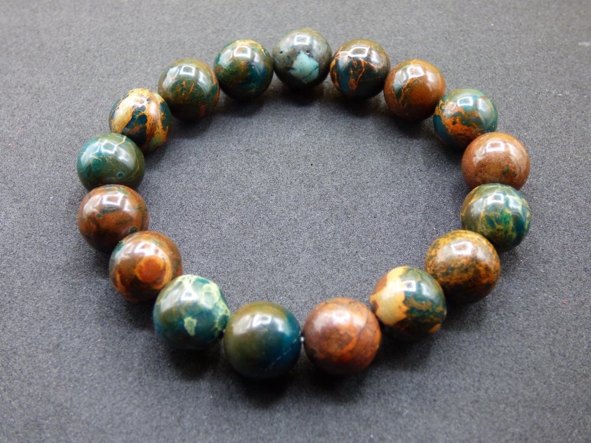 12mm Opal - Edelstein Perlen Armband *Unikat* Natur Heilstein Kristall Chakra Rarität Geschenk Mann Frau Er Sie bunt rot blau Rarität - Art of Nature Berlin