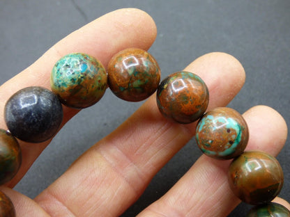 14mm Opal - Edelstein Perlen Armband *Unikat* Natur Heilstein Kristall Chakra Rarität Geschenk Mann Frau Er Sie bunt rot blau Rarität - Art of Nature Berlin