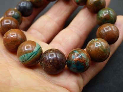 14mm Opal - Edelstein Perlen Armband *Unikat* Natur Heilstein Kristall Chakra Rarität Geschenk Mann Frau Er Sie bunt rot blau Rarität - Art of Nature Berlin