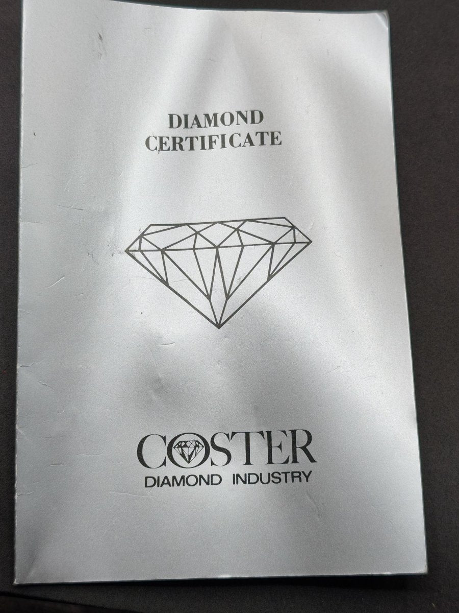 2 echte Diamanten – Brillant 0,03 ct & Rohdiamant ca. 0,6 ct | Coster Diamonds Amsterdam | Zertifikat von 1998 Mineralien Sammler Rarität - Art of Nature Berlin