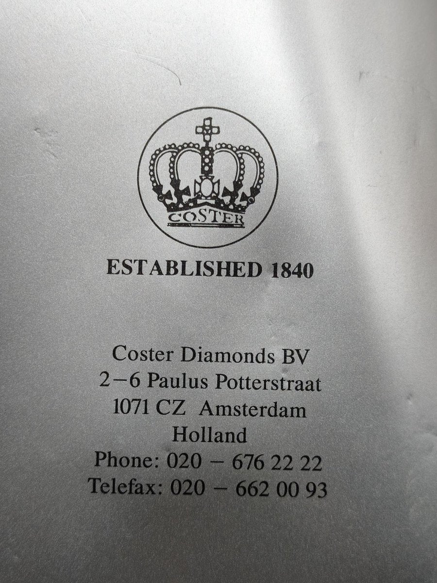 2 echte Diamanten – Brillant 0,03 ct & Rohdiamant ca. 0,6 ct | Coster Diamonds Amsterdam | Zertifikat von 1998 Mineralien Sammler Rarität - Art of Nature Berlin