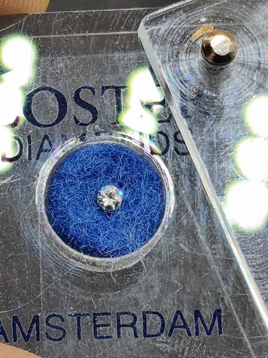 2 echte Diamanten – Brillant 0,03 ct & Rohdiamant ca. 0,6 ct | Coster Diamonds Amsterdam | Zertifikat von 1998 Mineralien Sammler Rarität - Art of Nature Berlin