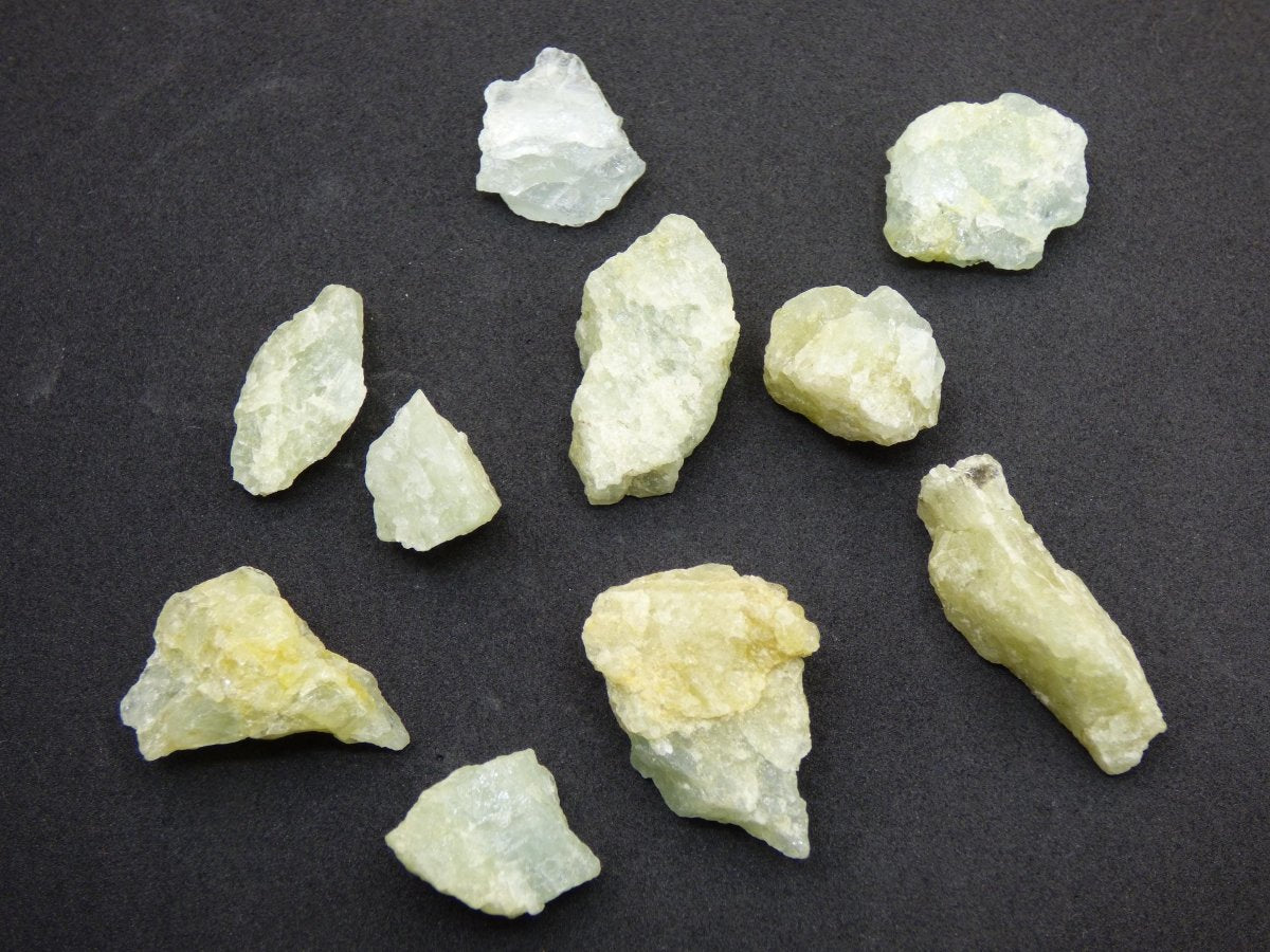 40g SET Heliodor Beryl A - LOT Sammler Stufen Rarität ~ Magische Edelstein Deko Kristall Heilstein Mineral Kollektion Energie Natur - Art of Nature Berlin