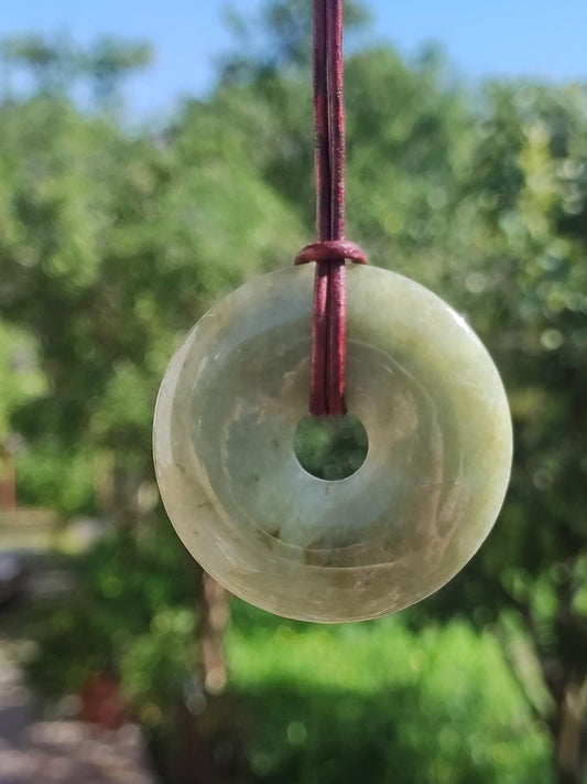 40mm Burma Jade *Rarität* ~ Edelstein Kette Mann Frau Natur Heilstein Kraft Energie Rarität Kristall Er Sie Anhänger Natur Geschenk grün - Art of Nature Berlin