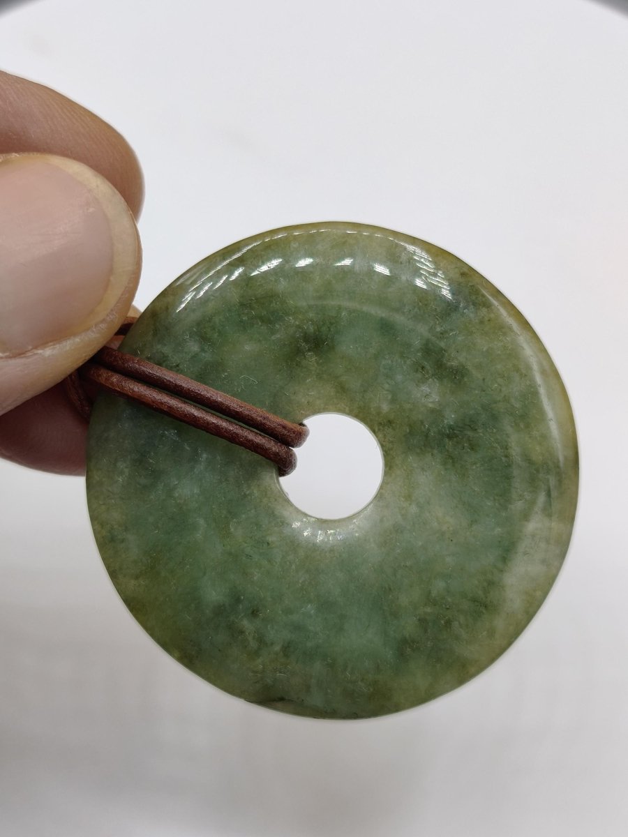 40mm Burma Jade *Rarität* ~ Edelstein Kette Mann Frau Natur Heilstein Kraft Energie Rarität Kristall Er Sie Anhänger Natur Geschenk grün - Art of Nature Berlin