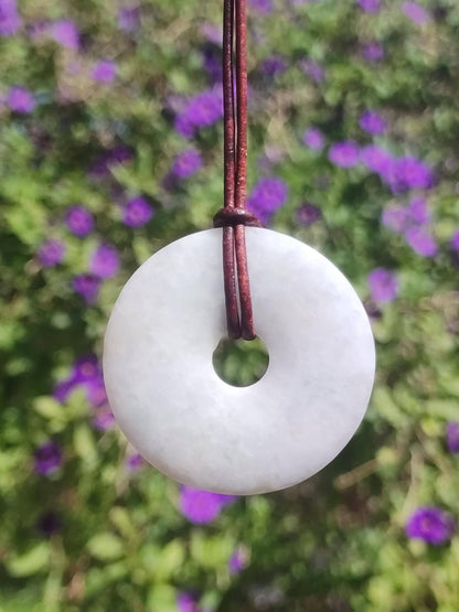 40mm Burma Jade *Rarität* ~ Edelstein Kette Mann Frau Natur Heilstein Kraft Energie Rarität Kristall Er Sie Anhänger Natur Geschenk grün - Art of Nature Berlin