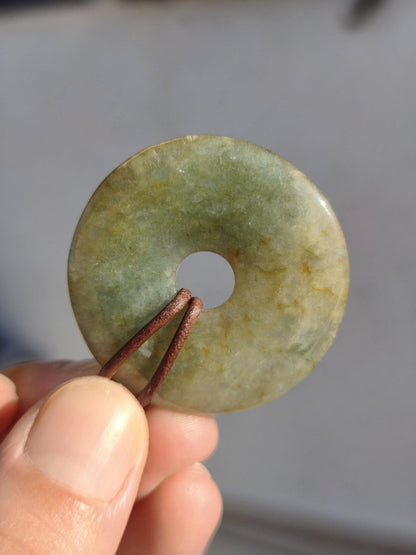 40mm Burma Jade *Rarität* ~ Edelstein Kette Mann Frau Natur Heilstein Kraft Energie Rarität Kristall Er Sie Anhänger Natur Geschenk grün - Art of Nature Berlin