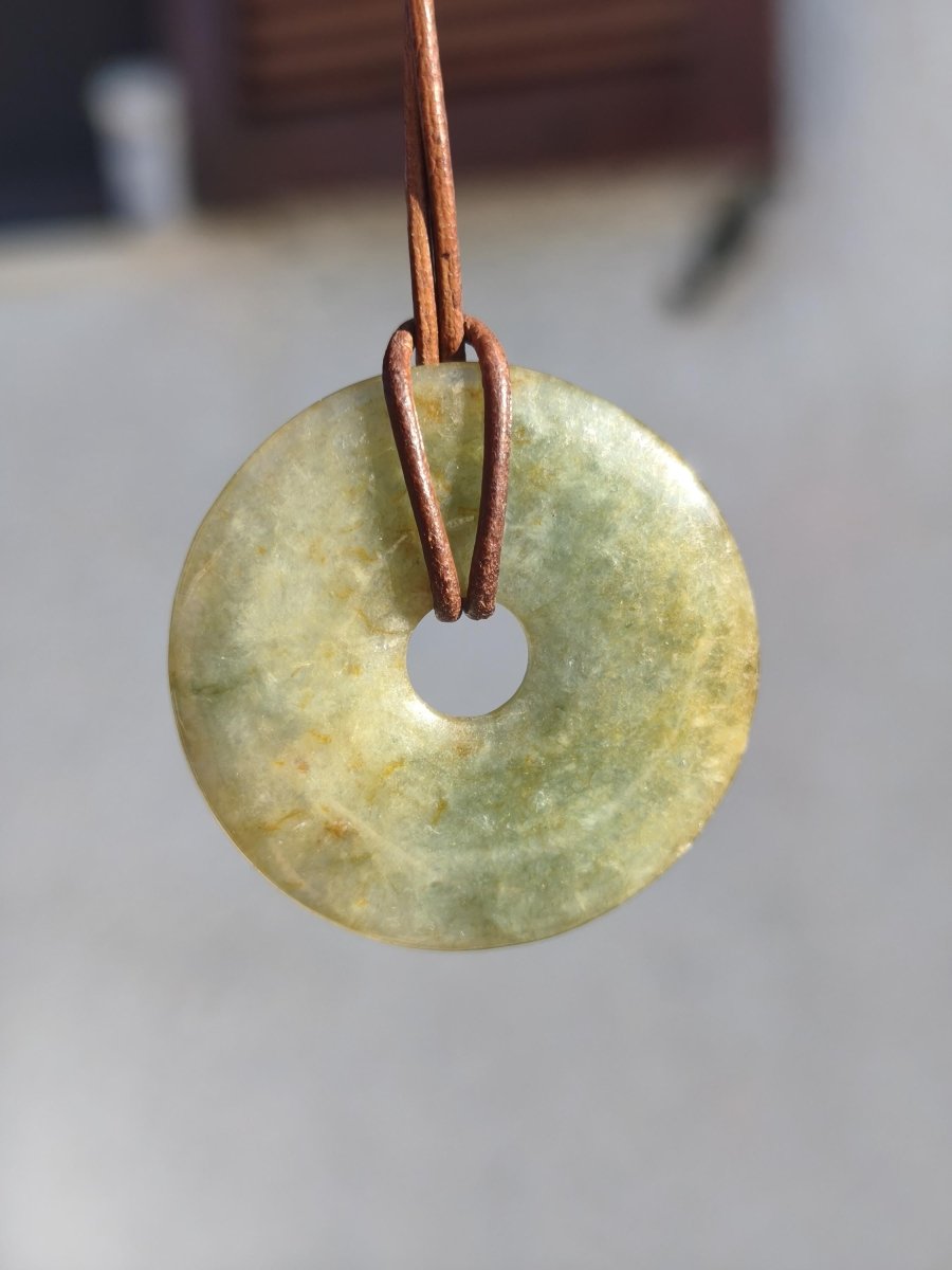 40mm Burma Jade *Rarität* ~ Edelstein Kette Mann Frau Natur Heilstein Kraft Energie Rarität Kristall Er Sie Anhänger Natur Geschenk grün - Art of Nature Berlin