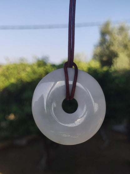 40mm Burma Jade *Rarität* ~ Edelstein Kette Mann Frau Natur Heilstein Kraft Energie Rarität Kristall Er Sie Anhänger Natur Geschenk grün - Art of Nature Berlin