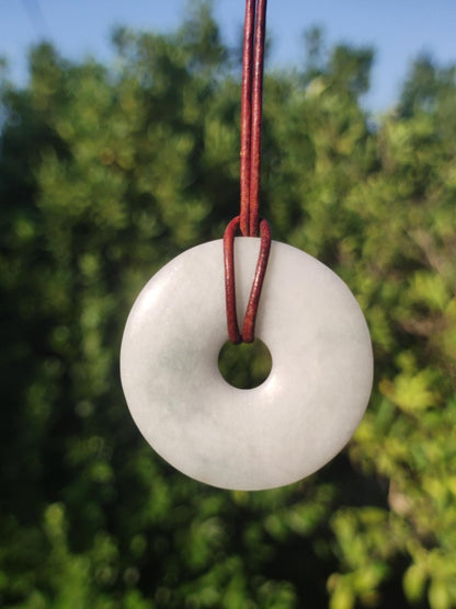 40mm Burma Jade *Rarität* ~ Edelstein Kette Mann Frau Natur Heilstein Kraft Energie Rarität Kristall Er Sie Anhänger Natur Geschenk grün - Art of Nature Berlin