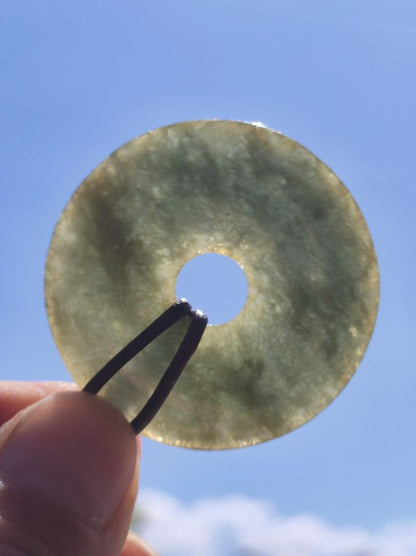 40mm Burma Jade *Rarität* ~ Edelstein Kette Mann Frau Natur Heilstein Kraft Energie Rarität Kristall Er Sie Anhänger Natur Geschenk grün - Art of Nature Berlin