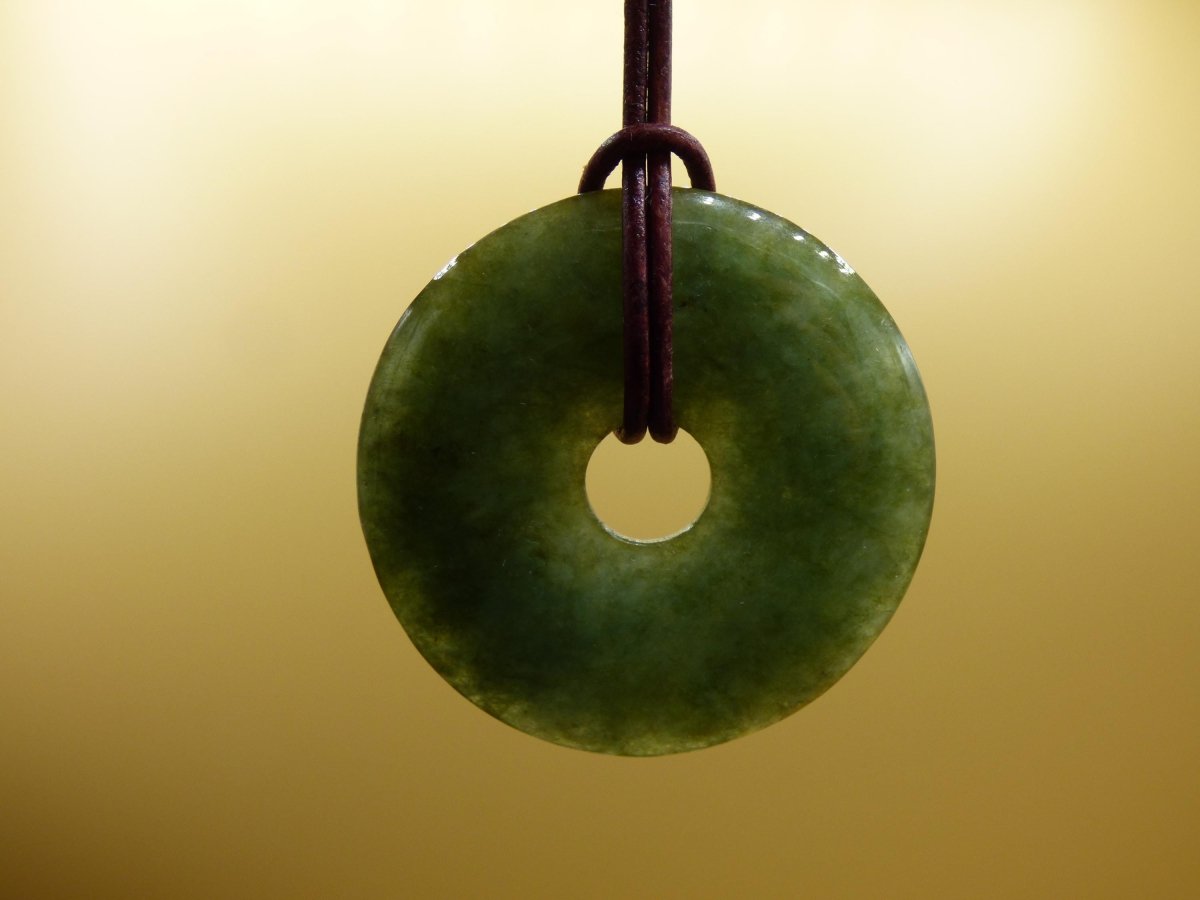 40mm Burma Jade *Rarität* ~ Edelstein Kette Mann Frau Natur Heilstein Kraft Energie Rarität Kristall Er Sie Anhänger Natur Geschenk grün - Art of Nature Berlin