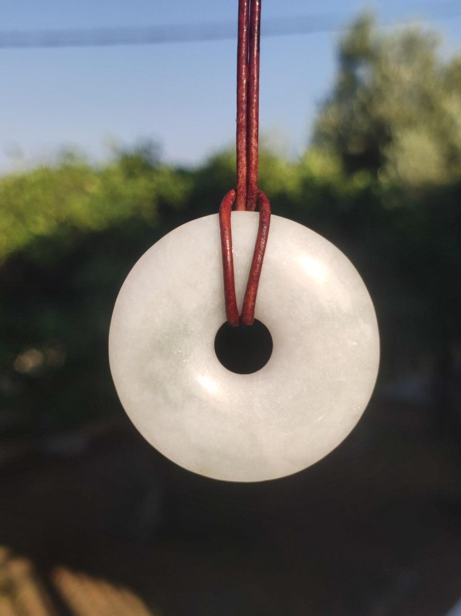 40mm Burma Jade *Rarität* ~ Edelstein Kette Mann Frau Natur Heilstein Kraft Energie Rarität Kristall Er Sie Anhänger Natur Geschenk grün - Art of Nature Berlin