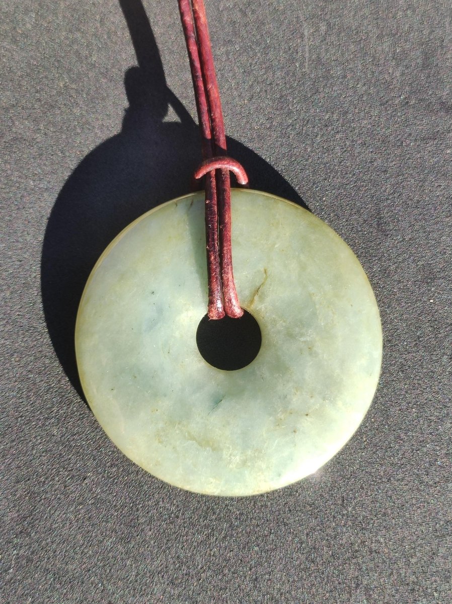 40mm Burma Jade *Rarität* ~ Edelstein Kette Mann Frau Natur Heilstein Kraft Energie Rarität Kristall Er Sie Anhänger Natur Geschenk grün - Art of Nature Berlin