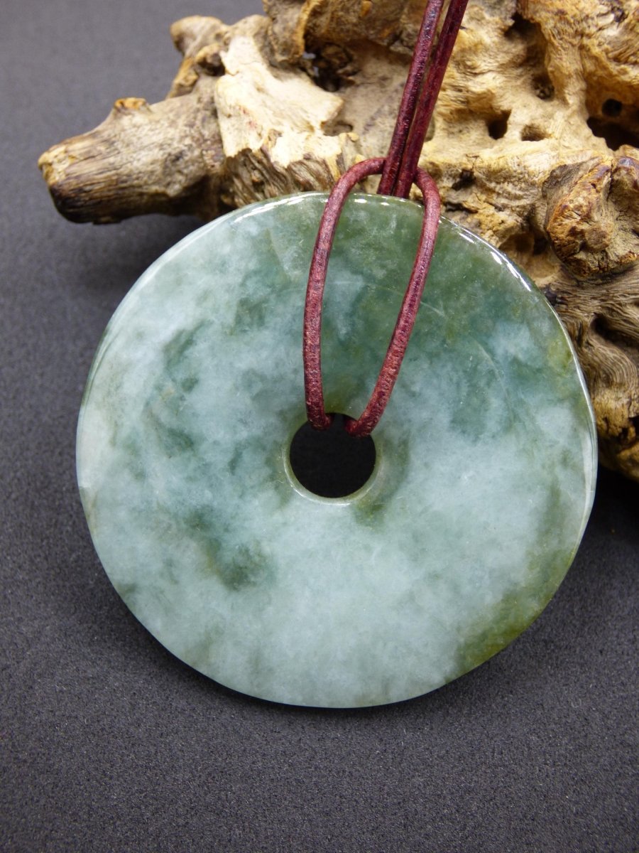 50mm Burma Jade *Rarität* ~ Edelstein Kette Mann Frau Natur Heilstein Kraft Energie Rarität Kristall Er Sie Anhänger Natur Geschenk grün - Art of Nature Berlin