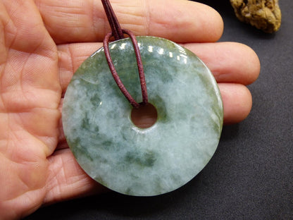 50mm Burma Jade *Rarität* ~ Edelstein Kette Mann Frau Natur Heilstein Kraft Energie Rarität Kristall Er Sie Anhänger Natur Geschenk grün - Art of Nature Berlin