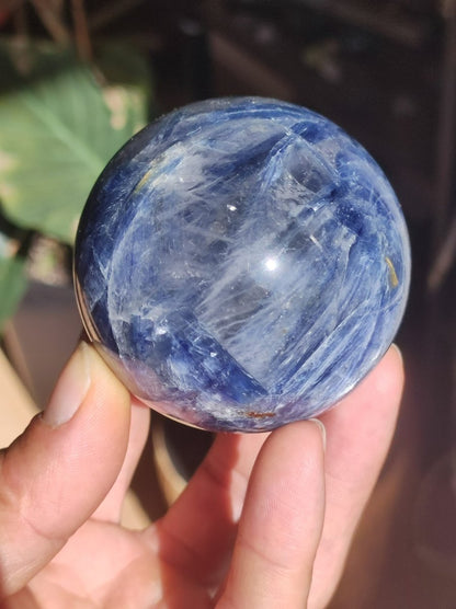 60mm Cyanit Kyanit Disthen Sapparit blau AAA Edelstein Kugel Deko Sphere Sammler Mineral Stufe Heilstein Wohn Natur Qualität Selten Rarität - Art of Nature Berlin