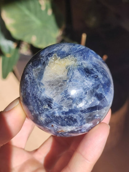 60mm Cyanit Kyanit Disthen Sapparit blau AAA Edelstein Kugel Deko Sphere Sammler Mineral Stufe Heilstein Wohn Natur Qualität Selten Rarität - Art of Nature Berlin