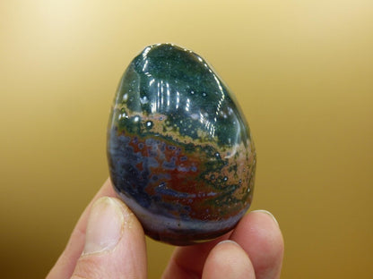 8 Adern Ocean Jaspis Orbicular bunt - Edelstein Ei Kugel Rarität Natur Heilstein Deko Crystal Geschenk Er Sie Mann Frau Haus Wohnen Selten - Art of Nature Berlin