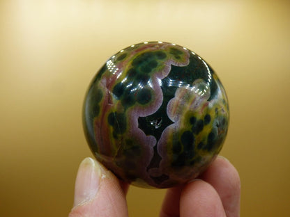 8 Adern Ocean Jaspis Orbicular bunt - Edelstein Kugel Natur Heilstein Deko Kristall Geschenk Er Sie Mann Frau Haus Wohnung Energie Selten - Art of Nature Berlin