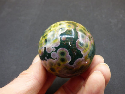 8 Adern Ocean Jaspis Orbicular bunt - Edelstein Kugel Natur Heilstein Deko Kristall Geschenk Er Sie Mann Frau Haus Wohnung Energie Selten - Art of Nature Berlin