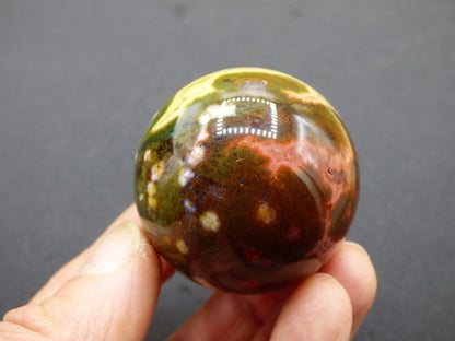 8 Adern Ocean Jaspis Orbicular bunt - Edelstein Kugel Rarität Natur Heilstein Deko Kristall Geschenk Er Sie Mann Frau Haus Energie Selten - Art of Nature Berlin