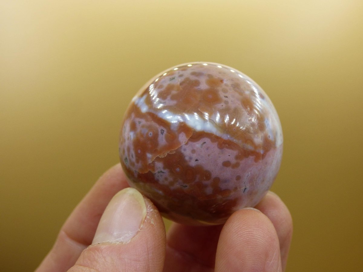 8 Adern Ocean Jaspis Orbicular bunt Edelstein Kugel Rarität Natur Heilstein Deko Kristall Geschenk Er Sie Mann Frau Haus Energie Selten - Art of Nature Berlin