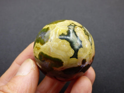 8 Adern Ocean Jaspis Orbicular bunt - Edelstein Kugel Rarität Natur Heilstein Deko Kristall Geschenk Er Sie Mann Frau Haus Energie Selten - Art of Nature Berlin