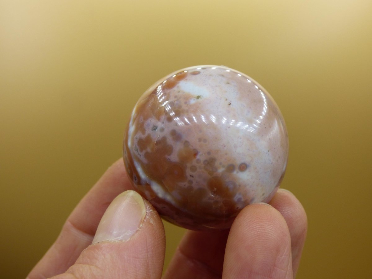 8 Adern Ocean Jaspis Orbicular bunt Edelstein Kugel Rarität Natur Heilstein Deko Kristall Geschenk Er Sie Mann Frau Haus Energie Selten - Art of Nature Berlin