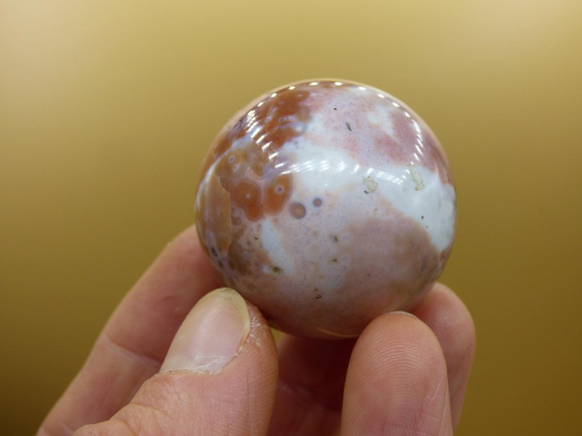 8 Adern Ocean Jaspis Orbicular bunt Edelstein Kugel Rarität Natur Heilstein Deko Kristall Geschenk Er Sie Mann Frau Haus Energie Selten - Art of Nature Berlin