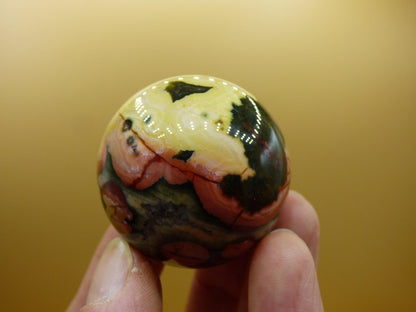 8 Adern Ocean Jaspis Orbicular bunt - Edelstein Kugel Rarität Natur Heilstein Deko Kristall Geschenk Er Sie Mann Frau Haus Energie Selten - Art of Nature Berlin