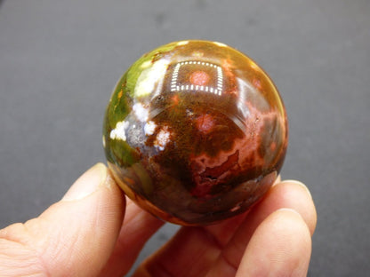 8 Adern Ocean Jaspis Orbicular bunt - Edelstein Kugel Rarität Natur Heilstein Deko Kristall Geschenk Er Sie Mann Frau Haus Energie Selten - Art of Nature Berlin