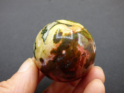 8 Adern Ocean Jaspis Orbicular bunt - Edelstein Kugel Rarität Natur Heilstein Deko Kristall Geschenk Er Sie Mann Frau Haus Energie Selten - Art of Nature Berlin
