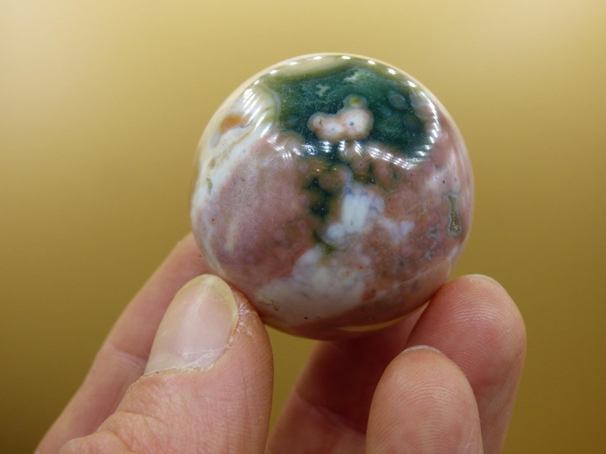 8 Adern Ocean Jaspis Orbicular bunt Edelstein Kugel Rarität Natur Heilstein Deko Kristall Geschenk Er Sie Mann Frau Haus Energie Selten - Art of Nature Berlin
