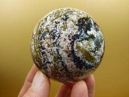 8 Adern Ocean Jaspis Orbicular bunt - Edelstein Kugel Rarität Natur Heilstein Deko Kristall Geschenk Er Sie Mann Frau Haus Energie Selten - Art of Nature Berlin