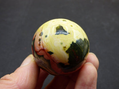 8 Adern Ocean Jaspis Orbicular bunt - Edelstein Kugel Rarität Natur Heilstein Deko Kristall Geschenk Er Sie Mann Frau Haus Energie Selten - Art of Nature Berlin