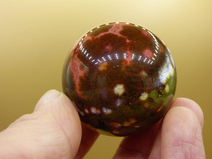 8 Adern Ocean Jaspis Orbicular bunt - Edelstein Kugel Rarität Natur Heilstein Deko Kristall Geschenk Er Sie Mann Frau Haus Energie Selten - Art of Nature Berlin