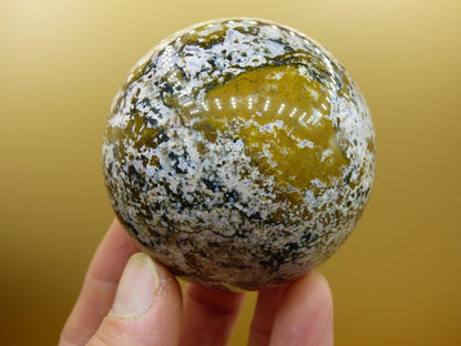 8 Adern Ocean Jaspis Orbicular bunt - Edelstein Kugel Rarität Natur Heilstein Deko Kristall Geschenk Er Sie Mann Frau Haus Energie Selten - Art of Nature Berlin