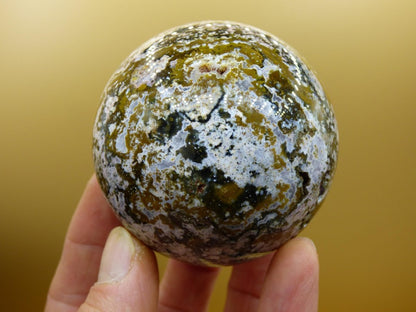 8 Adern Ocean Jaspis Orbicular bunt - Edelstein Kugel Rarität Natur Heilstein Deko Kristall Geschenk Er Sie Mann Frau Haus Energie Selten - Art of Nature Berlin