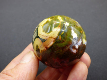 8 Adern Ocean Jaspis Orbicular bunt - Edelstein Kugel Rarität Natur Heilstein Deko Kristall Geschenk Er Sie Mann Frau Haus Energie Selten - Art of Nature Berlin