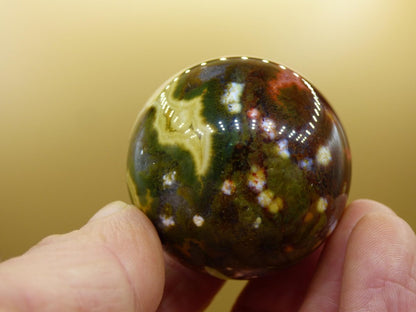 8 Adern Ocean Jaspis Orbicular bunt - Edelstein Kugel Rarität Natur Heilstein Deko Kristall Geschenk Er Sie Mann Frau Haus Energie Selten - Art of Nature Berlin