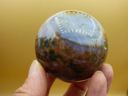 8 Adern Ocean Jaspis Orbicular - Edelstein Kugel Natur Heilstein Deko Kristall Geschenk Er Sie Mann Frau Haus Wohnung Energie Selten - Art of Nature Berlin