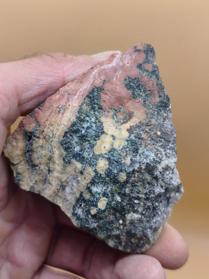 8 Adern Ocean Jaspis Orbicular + Geode roh Stufe XL Stein Rarität Natur Heilstein Deko Kristall Geschenk Er Sie Mann Frau Selten Sammler - Art of Nature Berlin