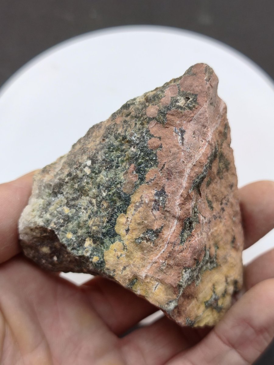8 Adern Ocean Jaspis Orbicular + Geode roh Stufe XL Stein Rarität Natur Heilstein Deko Kristall Geschenk Er Sie Mann Frau Selten Sammler - Art of Nature Berlin