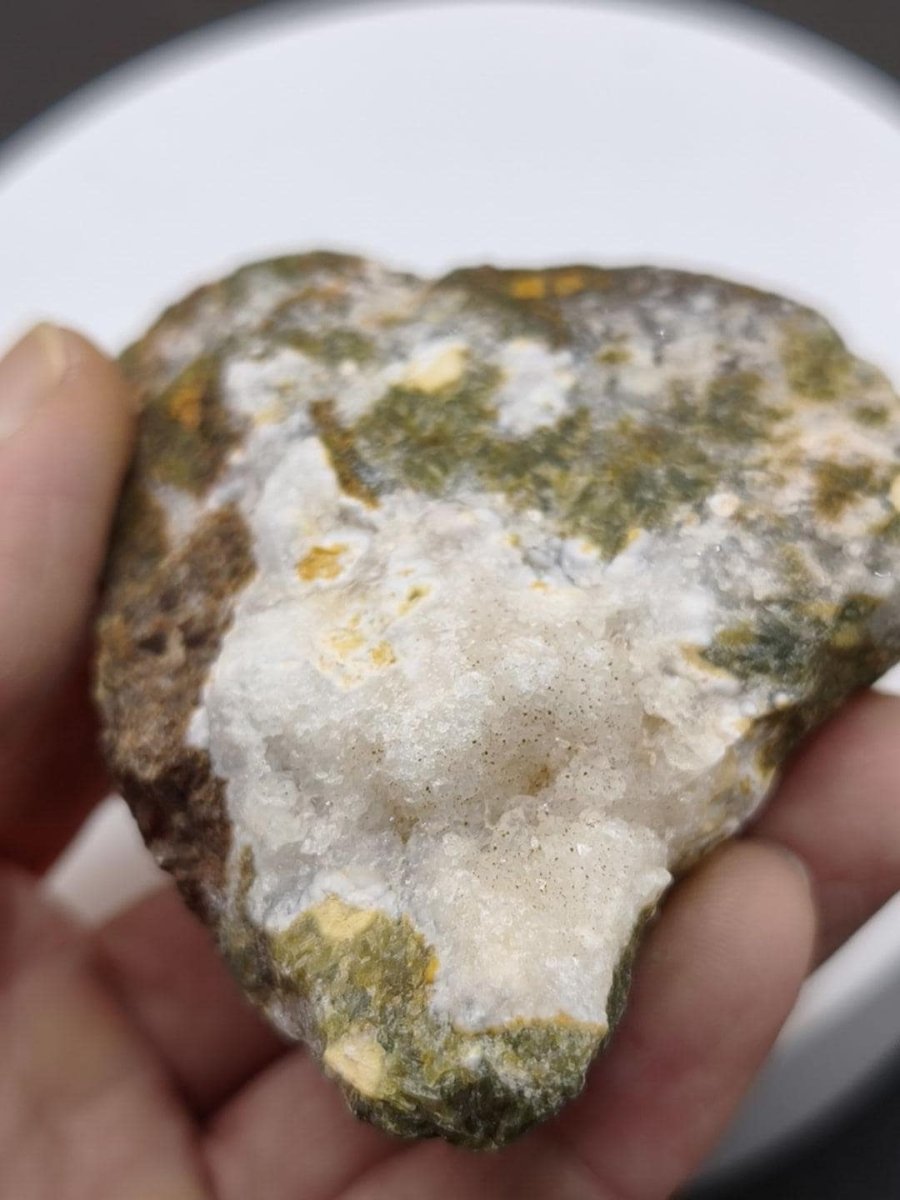 8 Adern Ocean Jaspis Orbicular + Geode roh Stufe XL Stein Rarität Natur Heilstein Deko Kristall Geschenk Er Sie Mann Frau Selten Sammler - Art of Nature Berlin