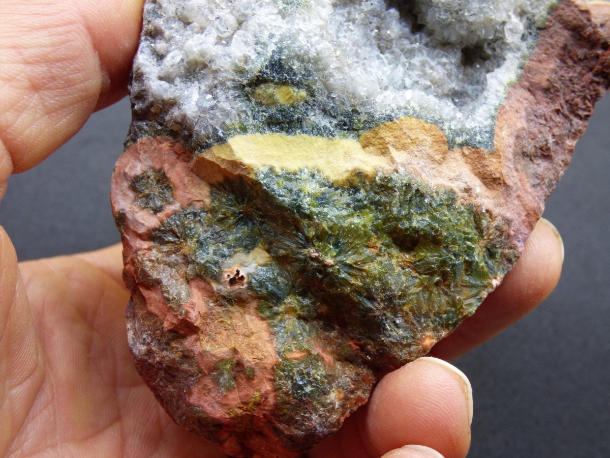 8 Adern Ocean Jaspis Orbicular + Geode roh Stufe XL Stein Rarität Natur Heilstein Deko Kristall Geschenk Er Sie Mann Frau Selten Sammler - Art of Nature Berlin