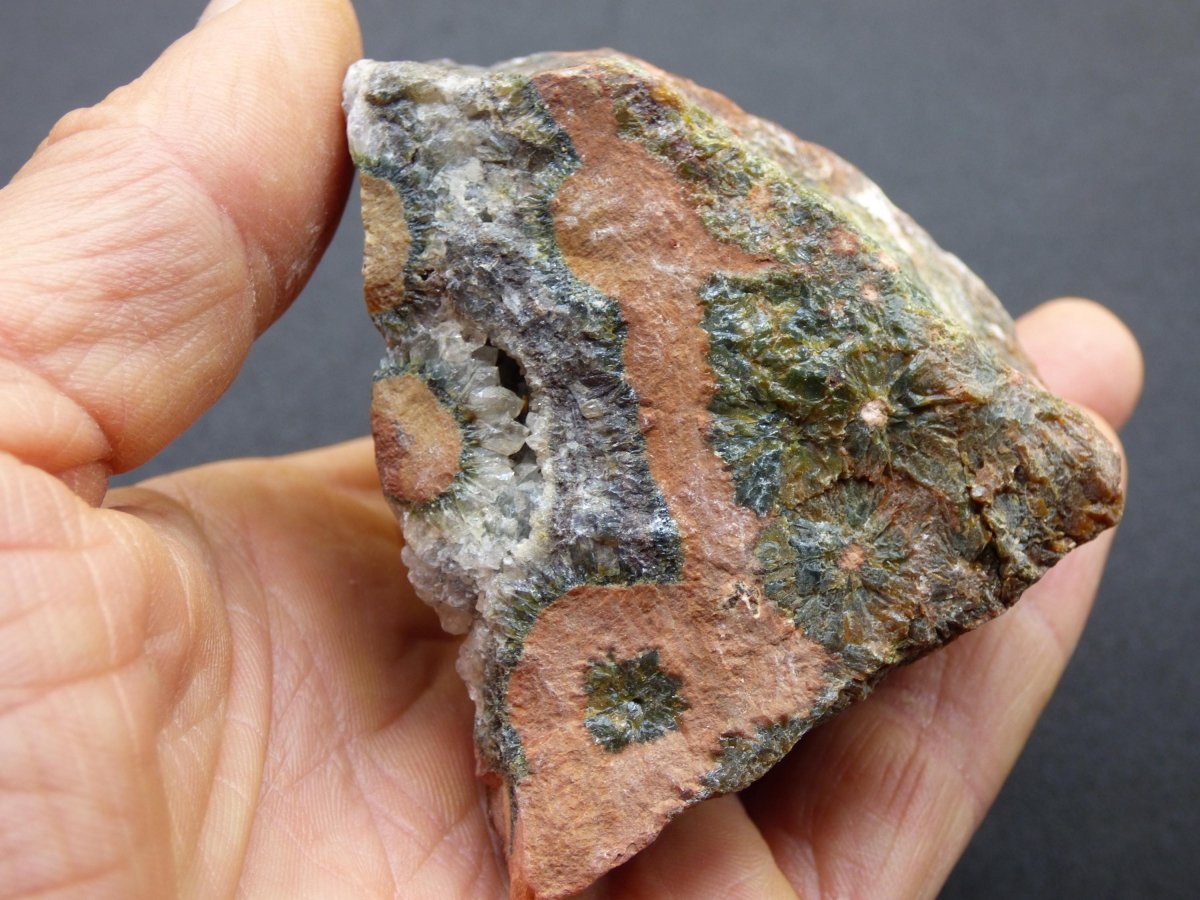 8 Adern Ocean Jaspis Orbicular + Geode roh Stufe XL Stein Rarität Natur Heilstein Deko Kristall Geschenk Er Sie Mann Frau Selten Sammler - Art of Nature Berlin